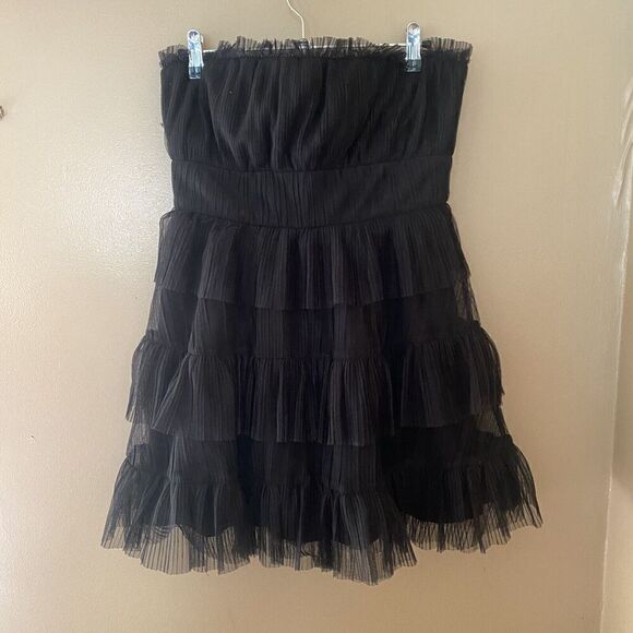 Lovers And Friends Barlow Black Tulle Strapless Mini Dress Sz S NWT Revolve $268 - Picture 13 of 13
